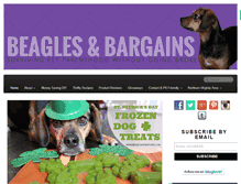 Tablet Screenshot of beaglesandbargains.com
